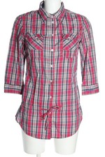 KUYICHI Hemd-Bluse Damen Bluse Gr. DE 36 pink-hellgrau-blau Business-Look