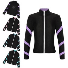 DE Mädchen Eiskunstlauf Rollkunstlauf Jacke Eislaufhose Trainingsjacke Kleidung