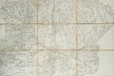 Balkankarte, 9-Teilig, Topographie, um 1900, KSt. Gegenständ Unbekannt (20.Jhd)