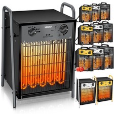 MASKO® Heizlüfter Bauheizer Elektro Heizung Bautrockner Heizstrahler Heizkanone