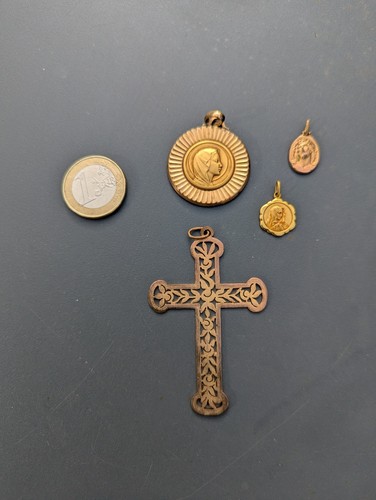 Medaillen kreuz anhänger - 4,
