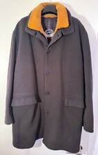 GIMO'S Herren Woll Mantel Jacke gefüttert Dunkelgrün Gr. 52