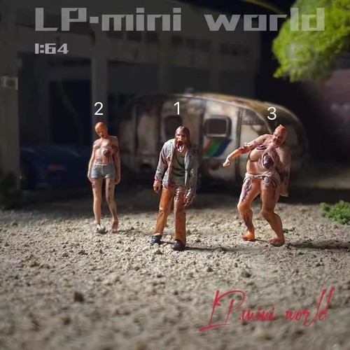 Diorama zombie minipuppe - diorama, 1/64