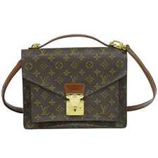 Louis Vuitton Monceau 28 M51185 Monogram Canvas 2way Shoulder Handtasche Braun