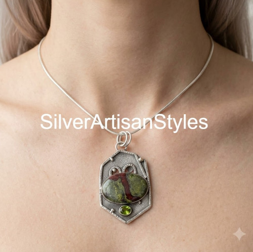 Natürlicher blutstein peridot - natürlicher,