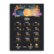 Postkarte Mondkalender 2024