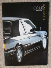 BMW E30 Baur Cabrio Prospekt