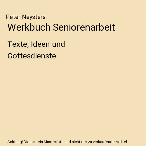 Werkbuch seniorenarbeit - werkbuch,