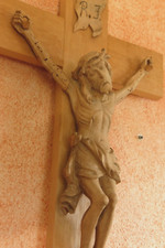 Kruzifix Jesus Holzkreuz Christus handgeschnitzt 71cm x 35cm