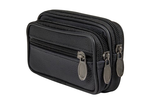 Leder gürteltasche - leder,