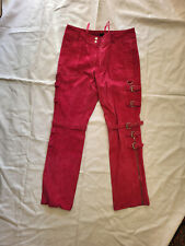 Damen Lederhose/ Lammnappa , Pink , APART , Kurzgrösse 19,