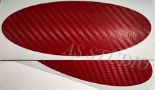 Folie 115x40mm carbon rot - 2x,