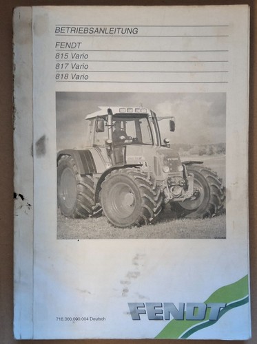 Betriebsanleitung fendt 815 - betriebsanleitung,