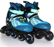 Trendy Inline-Skates STRIPES Softboot Kids Rollschuhe Gr. 33 37 verstellbar 417