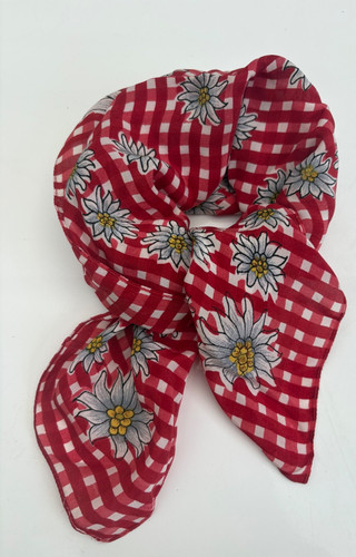 Vintage trachten seidentuch - vintage,
