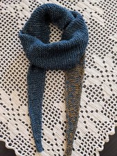 ?Mini-Schal? Sophie Scarf  (Baumwolle/Acryl), petrol/gold