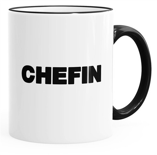 Kaffee tasse chefin - kaffee-tasse, mit