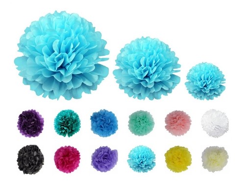Seidenpapier pom poms - pom,