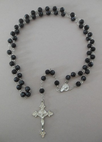 Rosenkranz halskette schwarze - halskette,