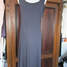 dunkelblaues, langes Seidenkleid  Gr 38 von Helline