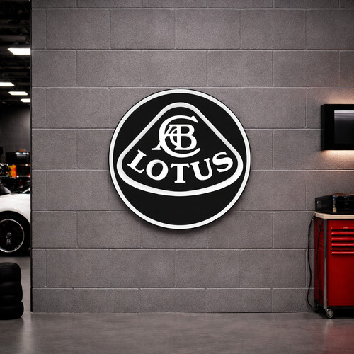Lotus 80cm aluminium logo name - aluminium,