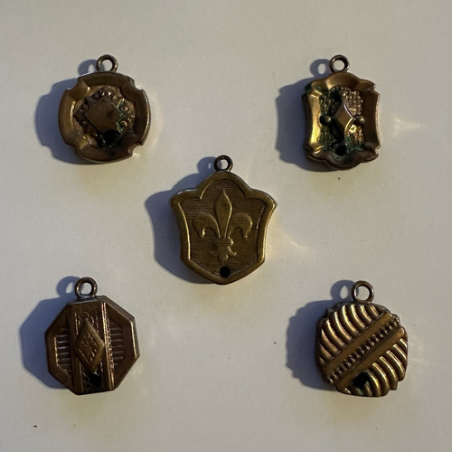 Vintage messing chatelaine - 5x,