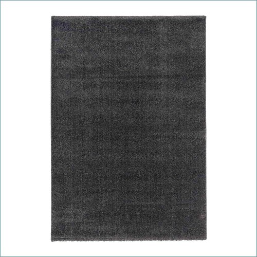 Moderner teppich uni anthrazit - uni,