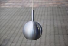 Kugellampe ERCO 2371 Silber 70er Space Age Vintage Deckenlampe Pendelleuchte