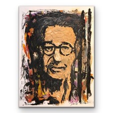 Moderne Kunst  Malerei  Art Unikat  Ölfarben  Portrait  Helmut Newton