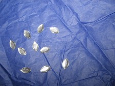 10 STRASS- STEINE- GLITZER- DEKO- STREUDEKO- NAVETTE- KRISTALLE- 8mm x 5mm