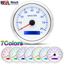 85mm Boat Tachometer 0-8000