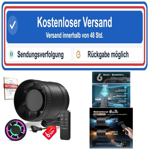 Rohrventilator 100mm mit - , 6