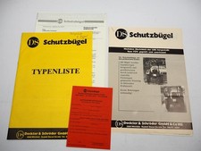 Original prospekt typenliste - prospekt,
