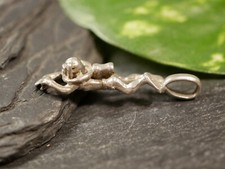 Sportlicher Silber Anhänger Taucher Helm Flasche Schnorchel Maritim Wassersport