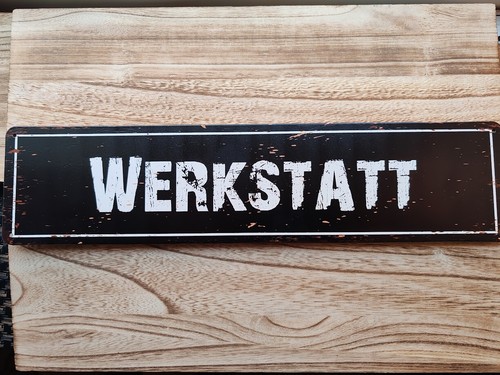 Retro blechschild meine - blechschild,