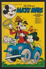 Micky Maus  Heft Nr.22 vom 30.5.1978  mit Beilage (Tier-Panorama-Poster 1)
