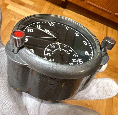 Vintage soviet aircraft clock - aircraft,