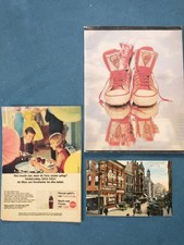 Coca Cola / Vintage Lot / Postkarte USA & Block 1980er & Werbung / Frauenberufe