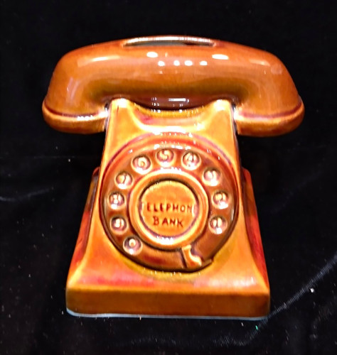 Vintage keramik telefon - vintage,