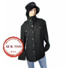 GILL COMPANY Casual Vintage Look 55 % Wolle Jacke Winterjacke Schwarz Gr.46