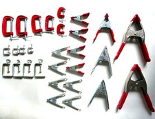 29 Stck Feder- & Schraubzwingen aus Werkstattauflösung in sehr gutem Zustand