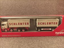 Herpa H0 1:87 in OVP - 305044 Scania R Abrollmulden-Hängerzug "Schlenter Aachen"