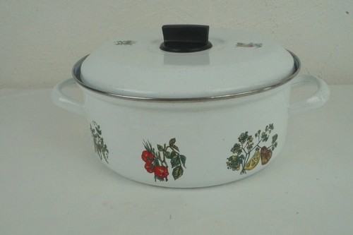 Vintage emaille topf ddr - ddr, mit