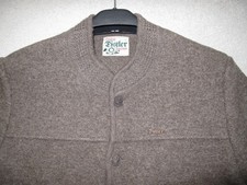 Trachtenjanker Trachtenjacke Distler Gr. 26 Schurwolle Strick mit Metallknöpfen