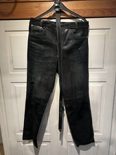 Lederhose Schwarz MIT Ledergürtel,Rarität, Maßanfertigung Größe s. Bilder