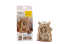 UGEARS Vintage-Wecker Mechanischer Modellbausatz Bausatz Uhr 3D Puzzle aus Holz