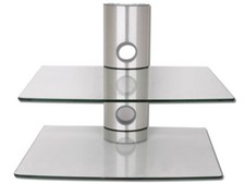 DVD BLURAY RECEIVER KONSOLE PLAYER GLAS REGAL 2 ABLAGEN WANDREGAL WANDHALTERUNG