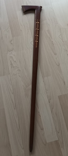 Alter spazierstock holz - holz, sehr