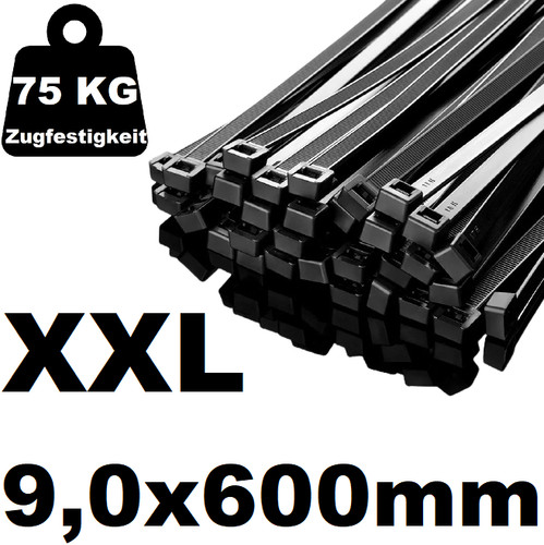 Xxl kabelbinder x 600mm - 9,0,