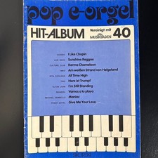 Noten - pop e-orgel -